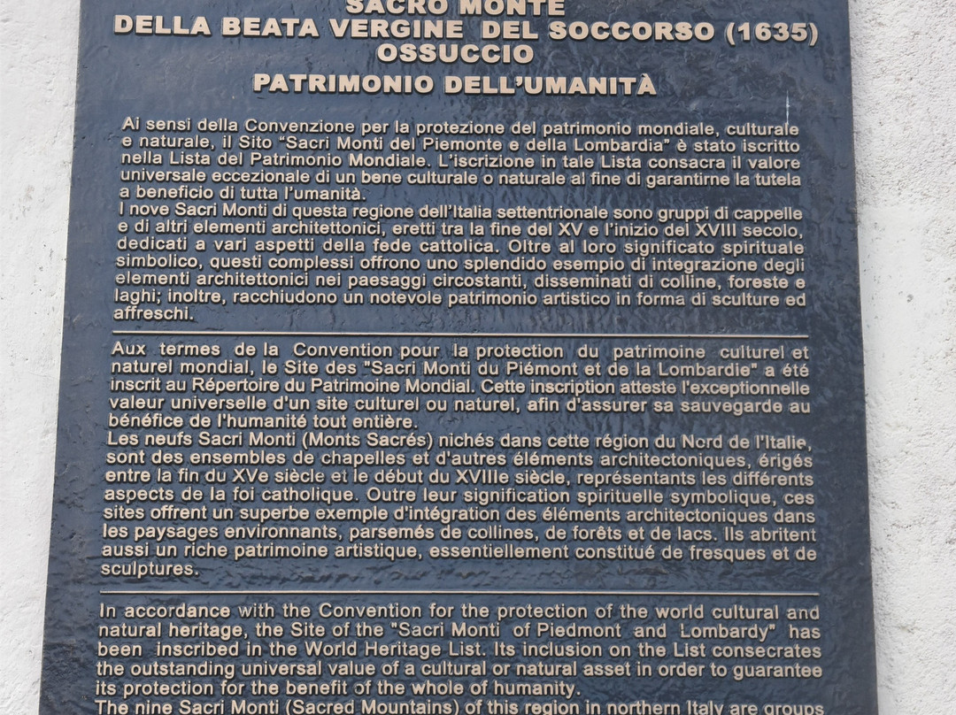 Sacro Monte di Ossuccio-Ossuccio必去景点