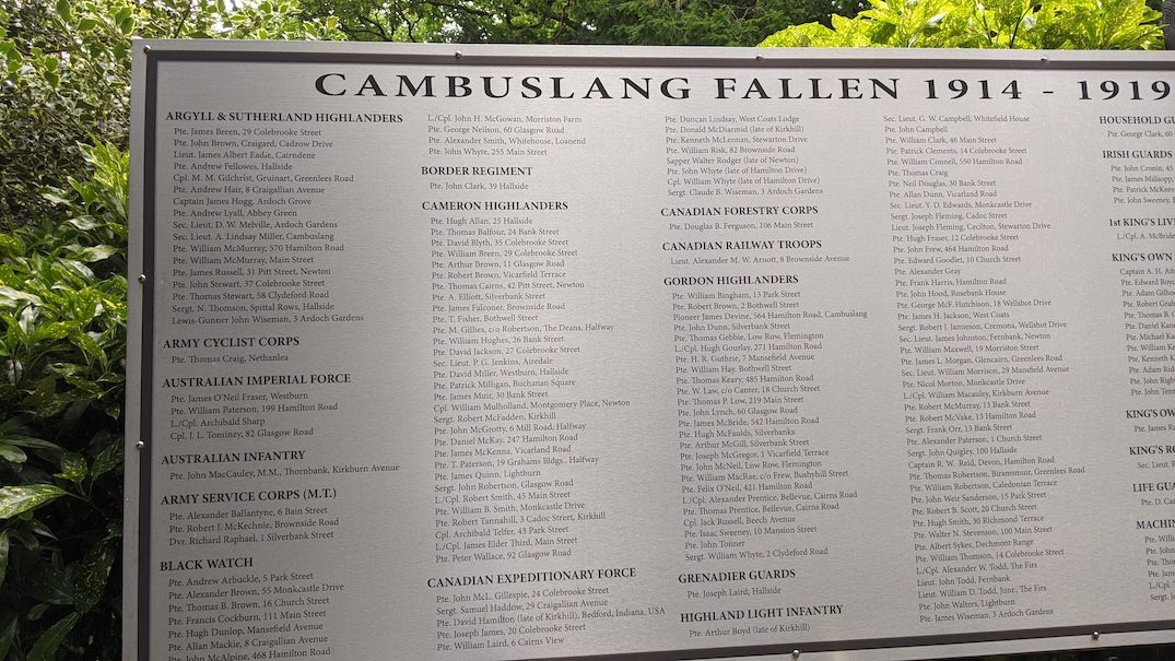 Cambuslang War Memorial景点图片
