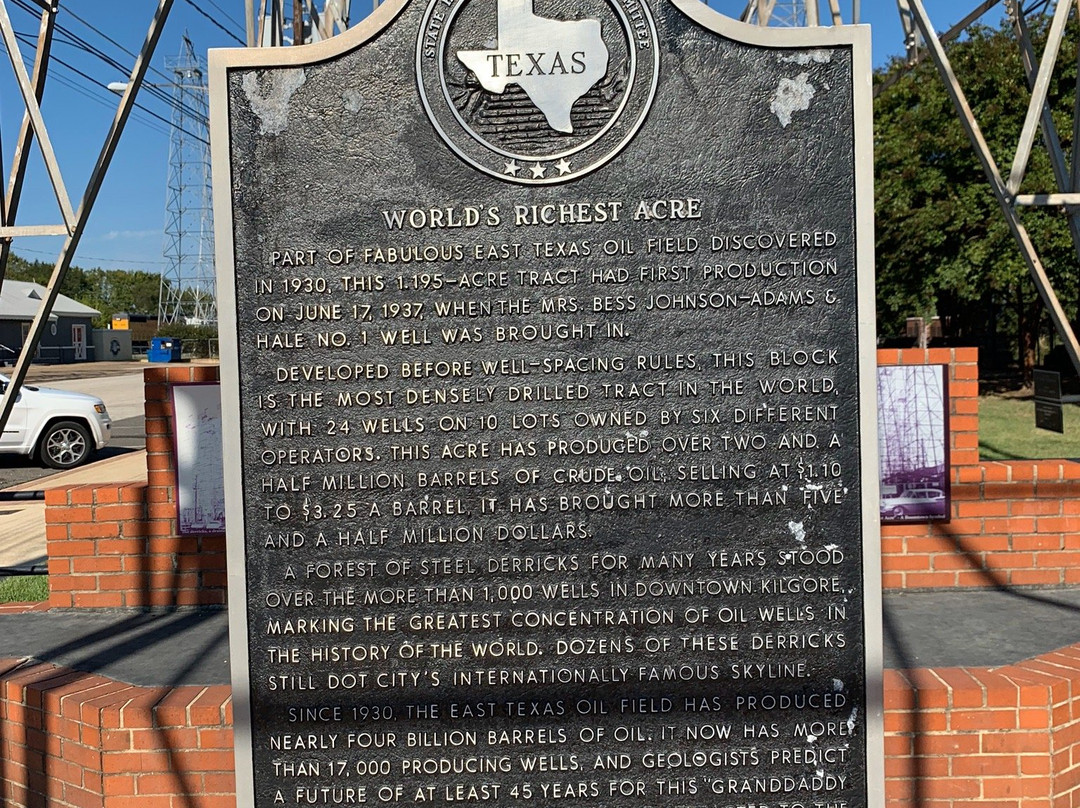 World’s Richest Acre Park-Kilgore必去景点