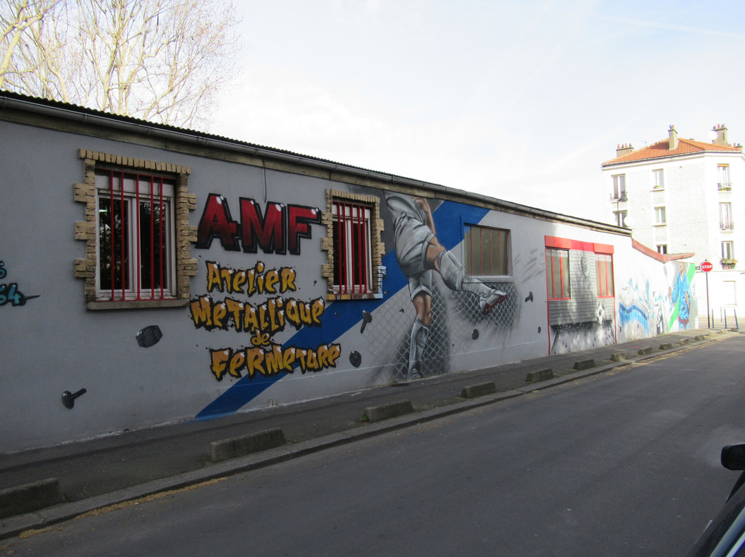 Fresque "AMF - Atelier Metallurgique de Fermeture"-欧贝维利耶必去景点