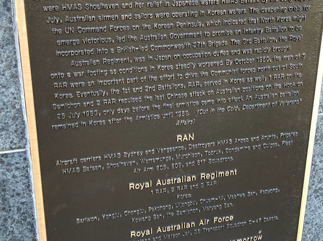 Queensland Korean War Memorial-布罗德海滩必去景点