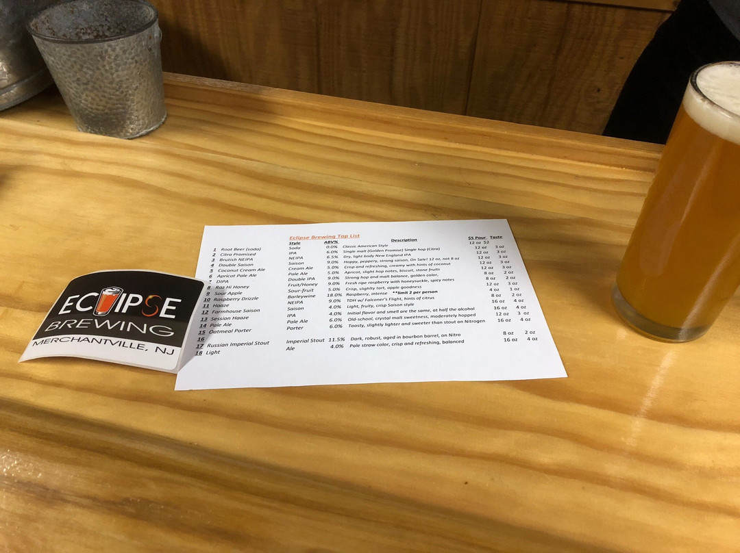 Eclipse Brewing-Merchantville必去景点