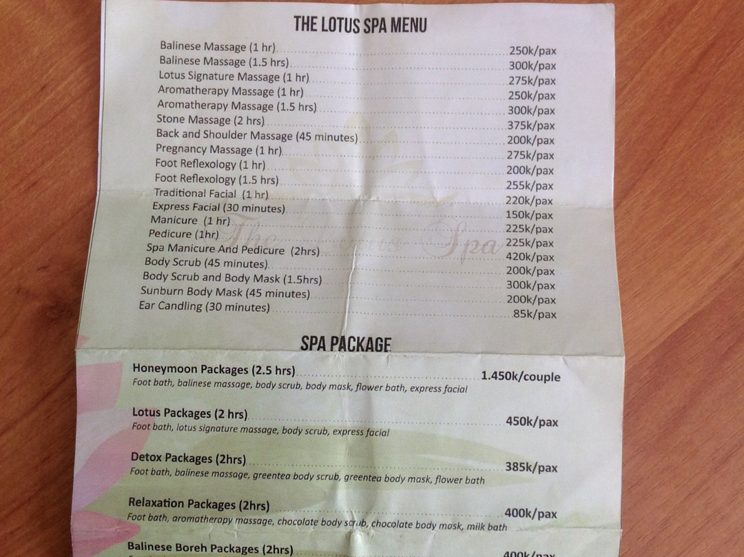 The Lotus Spa-克冬迦南必去景点