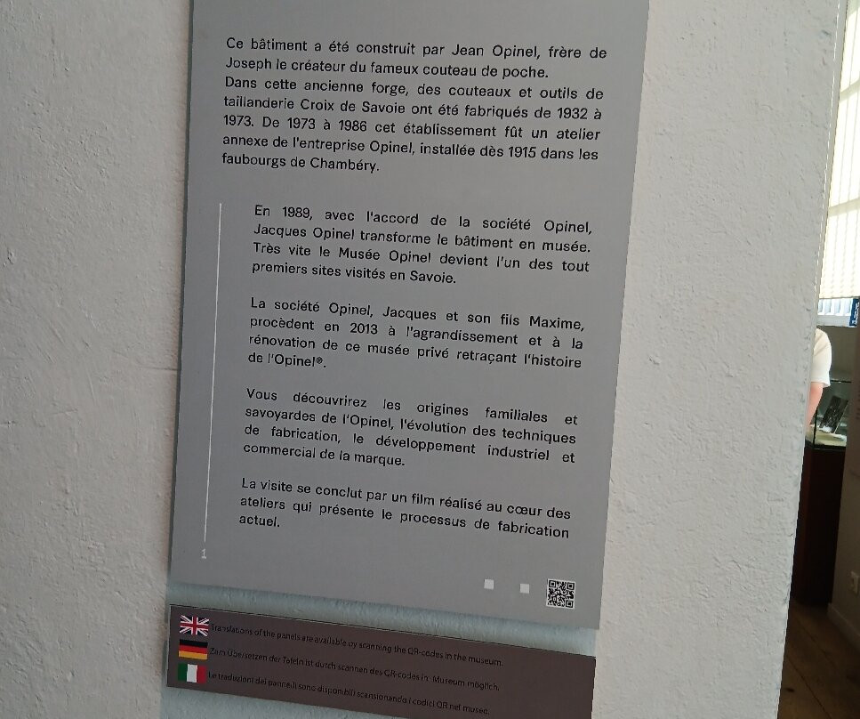Musee Opinel-Saint-Jean-de-Maurienne必去景点