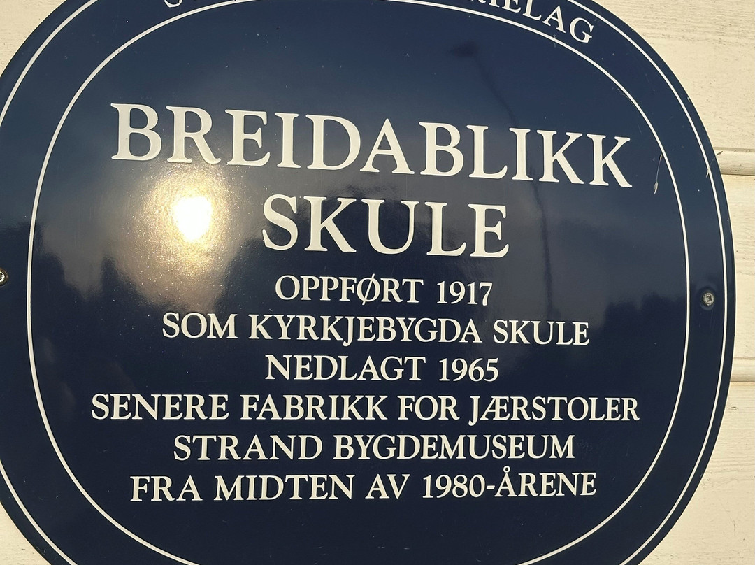 Strand local history museum Breidablikk