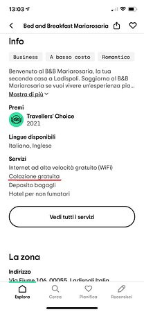 Bed and Breakfast Mariarosaria主图