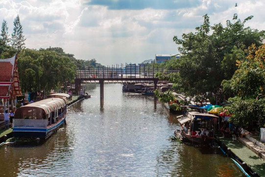 宽里安水上市场-曼谷必去景点