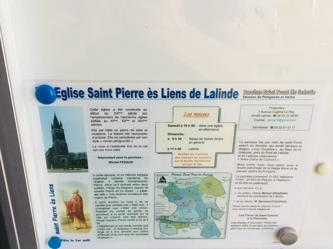 Eglise St Pierre-es-Liens-Lalinde必去景点