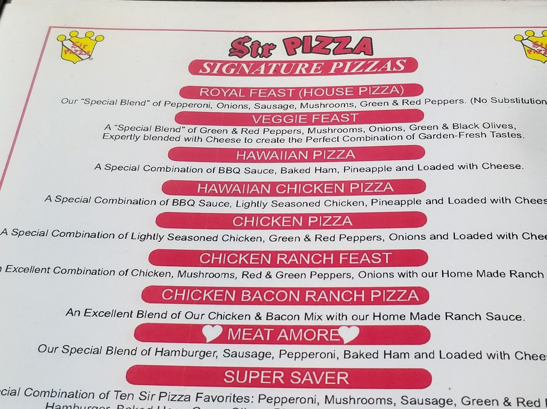 Sir Pizza of KY