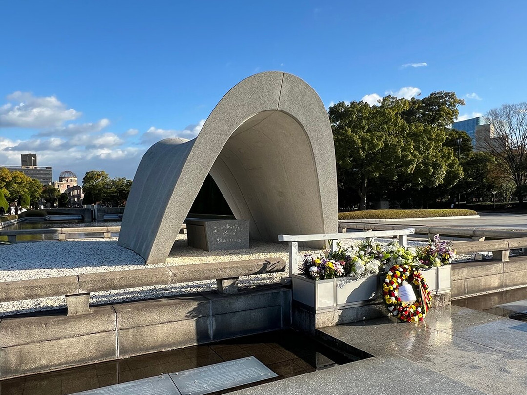 Hiroshima Peace City Monument Cenotaph for the Atomic Bomb Victims-广岛市必去景点