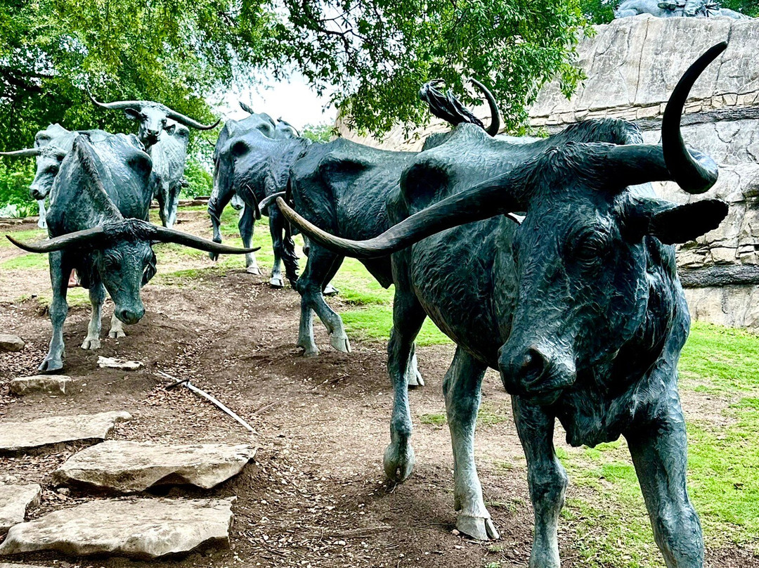 Dallas Cattle Drive Sculptures-达拉斯必去景点