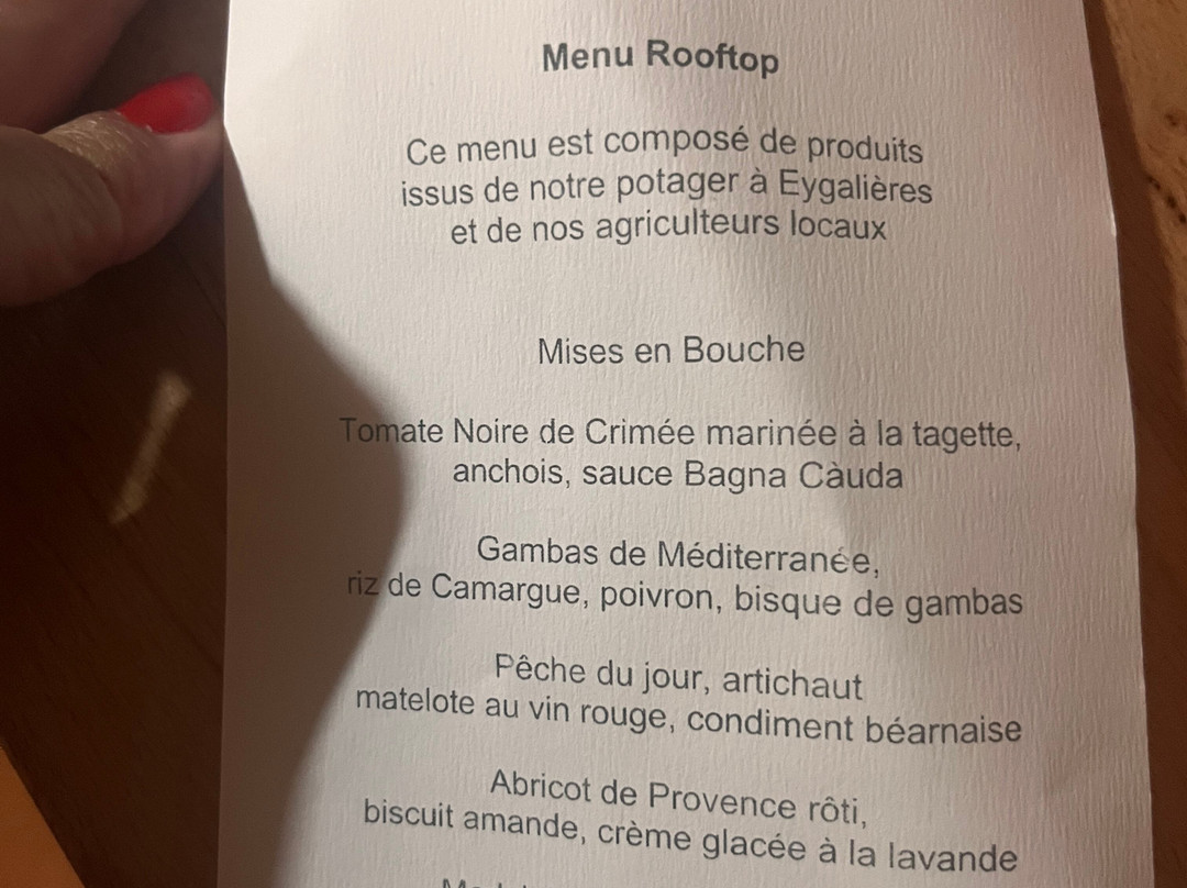 Hôtel de Tourrel Rooftop Restaurant