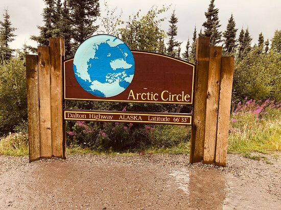BLM Arctic Circle Monument Sign-费尔班克斯必去景点