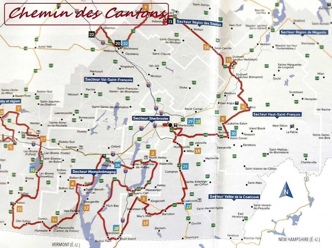 Chemin Des Cantons-舍布鲁克必去景点