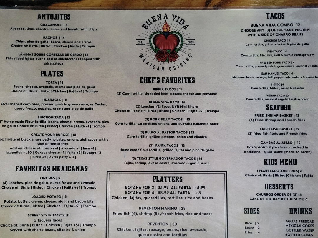 Buena Vida Mexican Cuisine