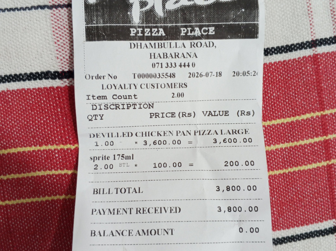 Pizza Place Habarana