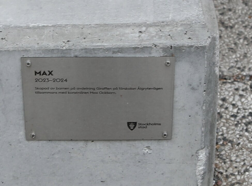 La sculpture « Max »-Skärholmen必去景点
