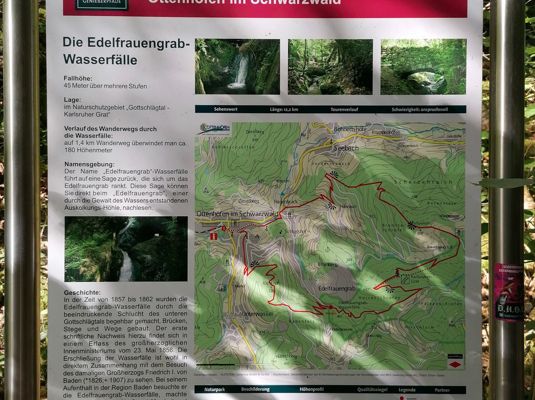 Edelfrauengrab-Wasserfaelle-奥滕赫芬伊姆斯希瓦尔茨瓦尔德必去景点
