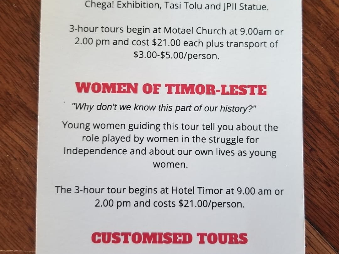 Juventude ba Dezenvolvimentu Násional (JDN)-帝力必去景点