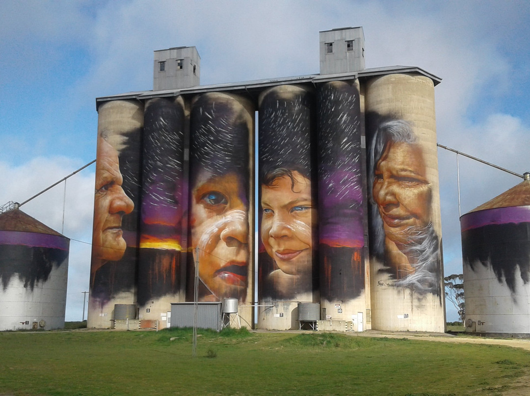 Warracknabeal旅游景点-Sheep Hills Silo Art