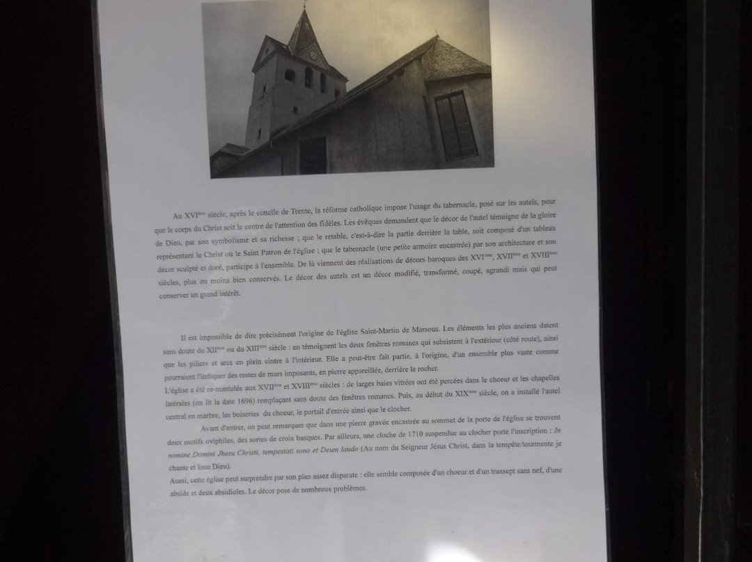 Église Saint-Martin de Marsous景点图片