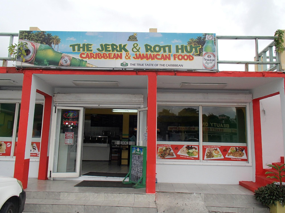 Pointe Blanche餐馆和美食-The Jerk & Roti Hut N.V.