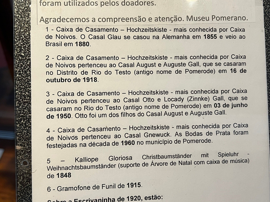 Museu Pomerano - Centro Cultural de Pomerode景点图片