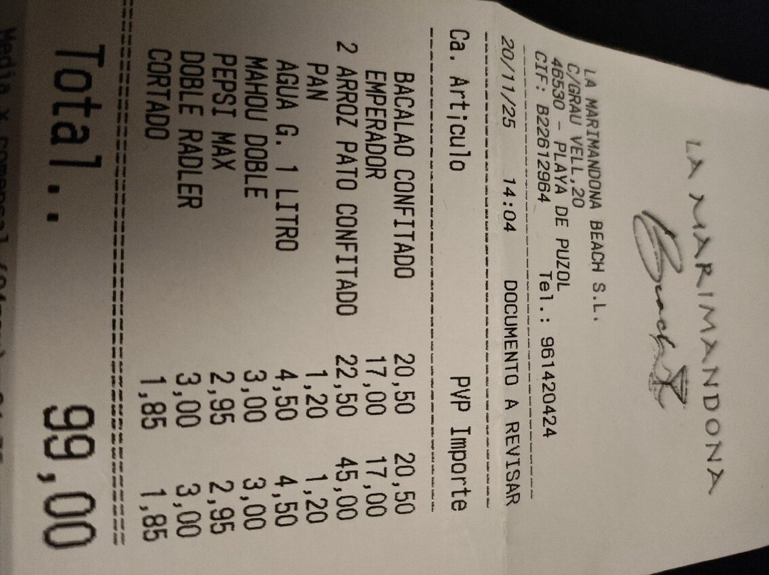 Restaurante La Marimandona Beach