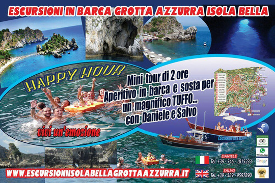 Escursioni in Barca Isola Bella Grotta Azzurra Daniele e Salvo