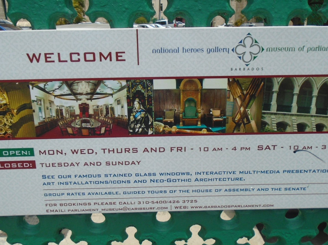 Museum of Parliament and National Heroes Gallery-布里奇顿必去景点