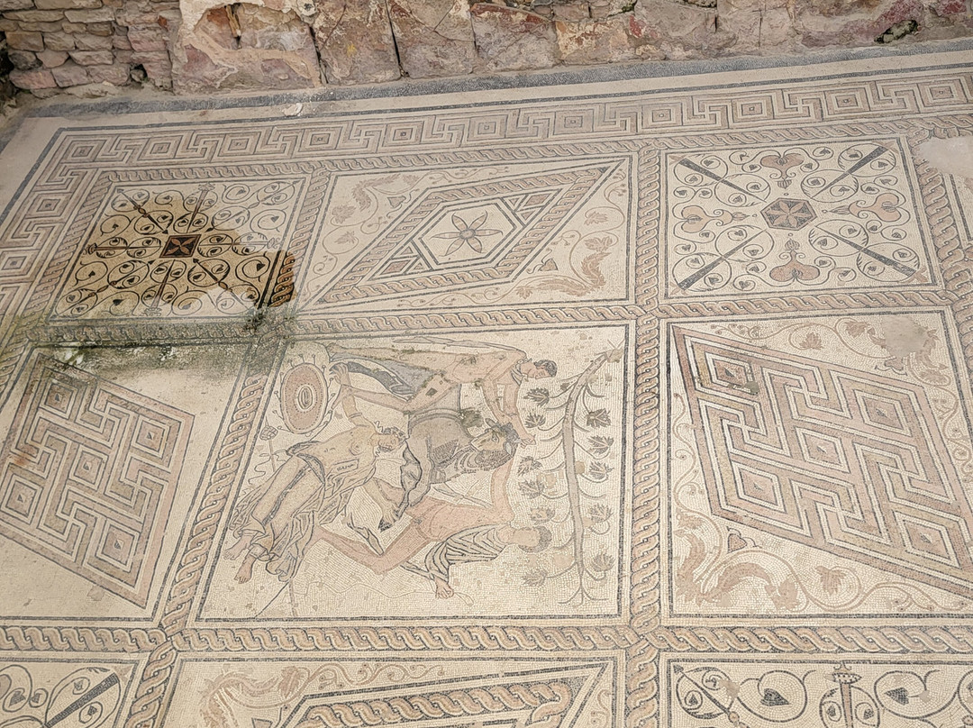 Floor mosaic The Punishment of Dirce-普拉必去景点