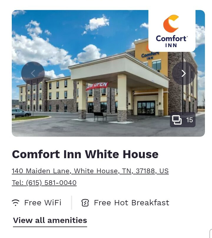 Comfort Inn White House主图