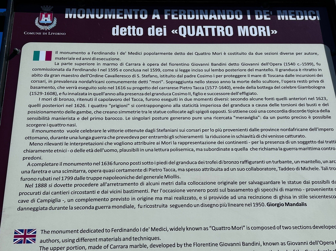 Monumento dei Quattro Mori-里窝那必去景点