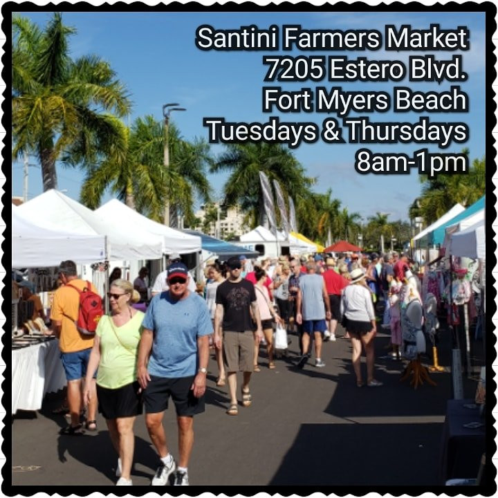 Santini Farmers Market-迈尔斯堡海滩必去景点