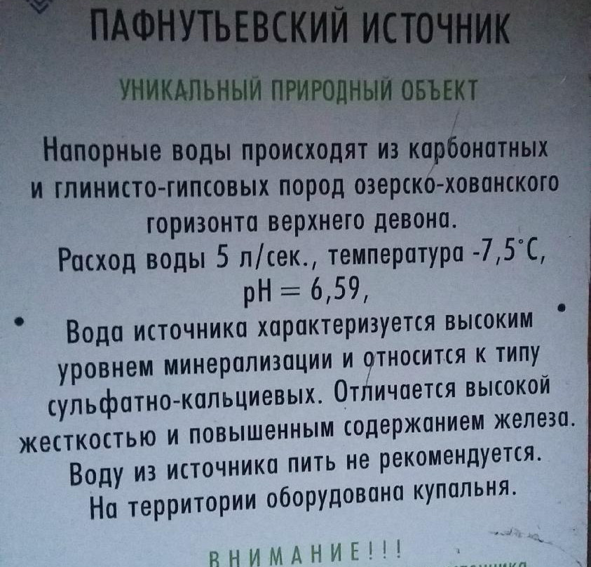 Sacred Spring of Pafnutiy Borovskiy景点图片