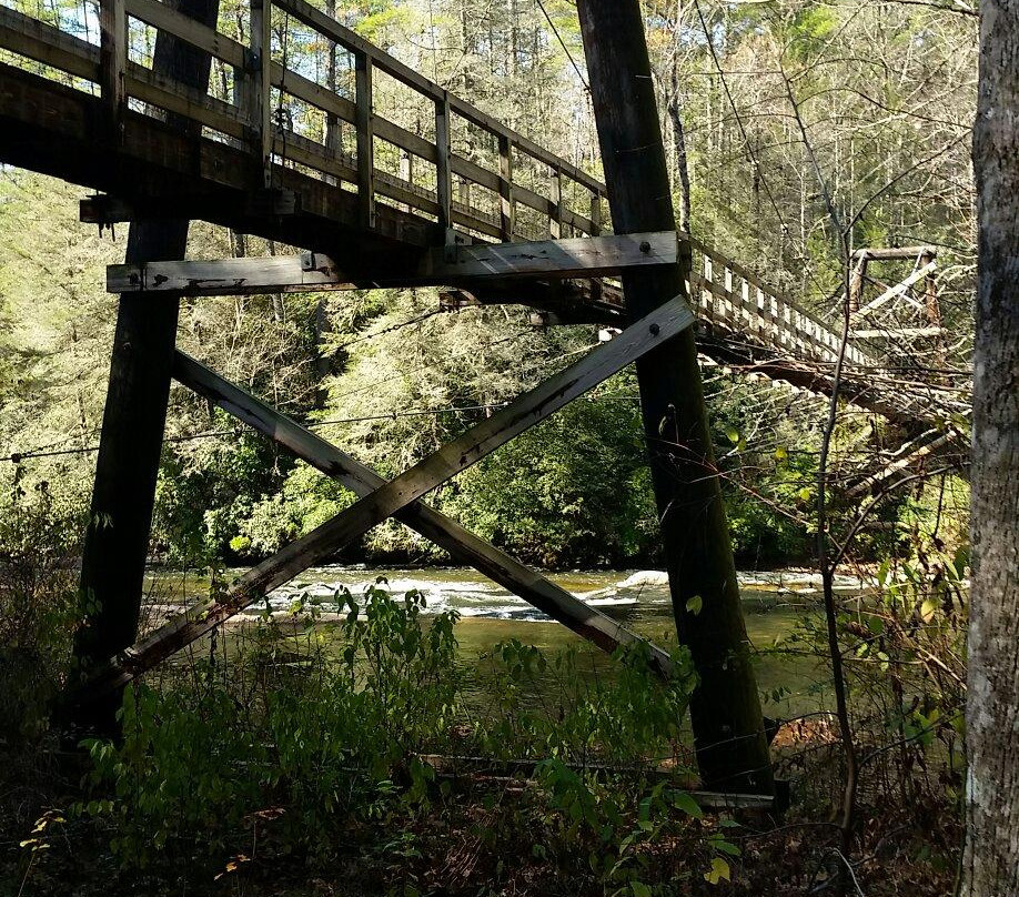 Toccoa River Swinging Bridge景点图片