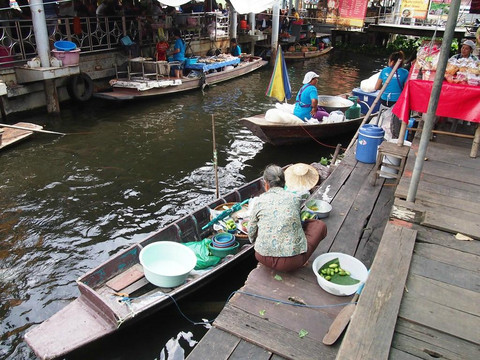 大林江水上市场-曼谷必去景点