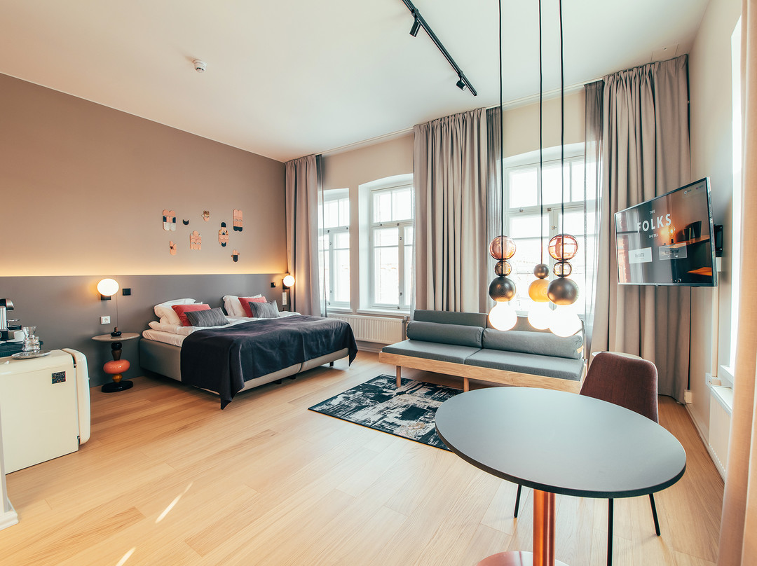 赫尔辛基酒店住宿-The Folks Hotel Konepaja