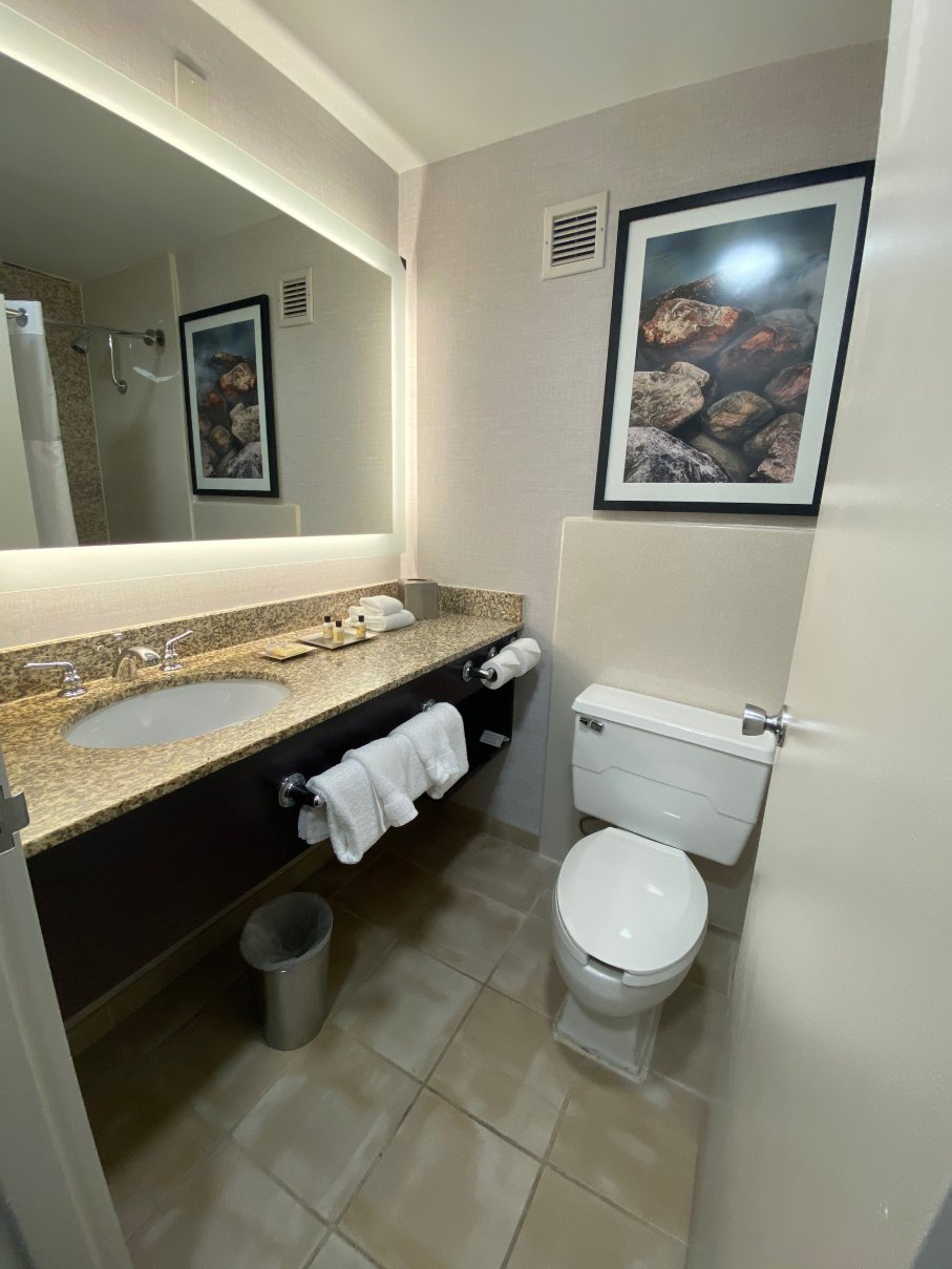 芝加哥奥黑尔温德姆酒店-浴室