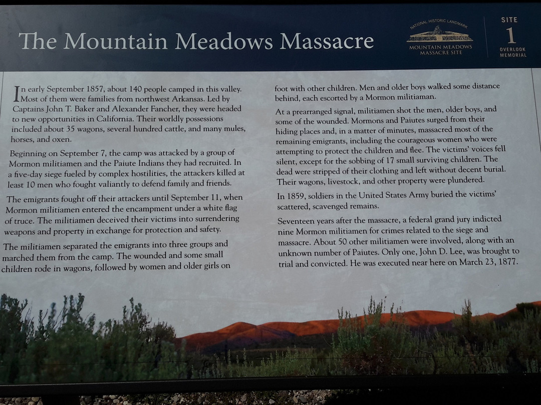 Mountain Meadow Massacre Memorial-圣乔治必去景点