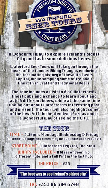 Waterford Beer Tours-沃特福德必去景点