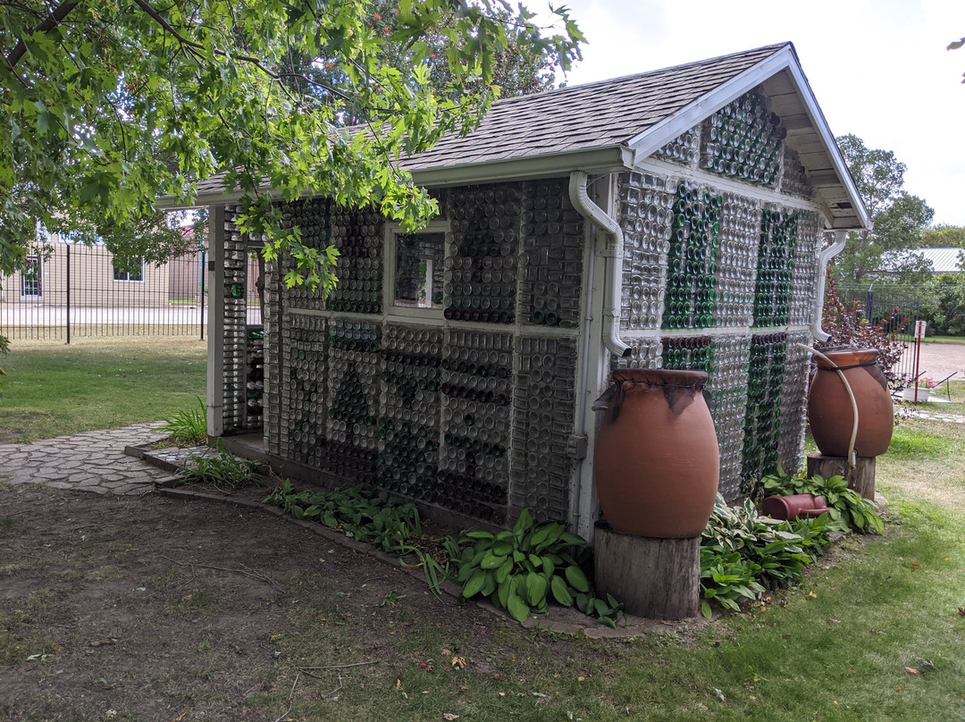 Glass Bottle House and Church