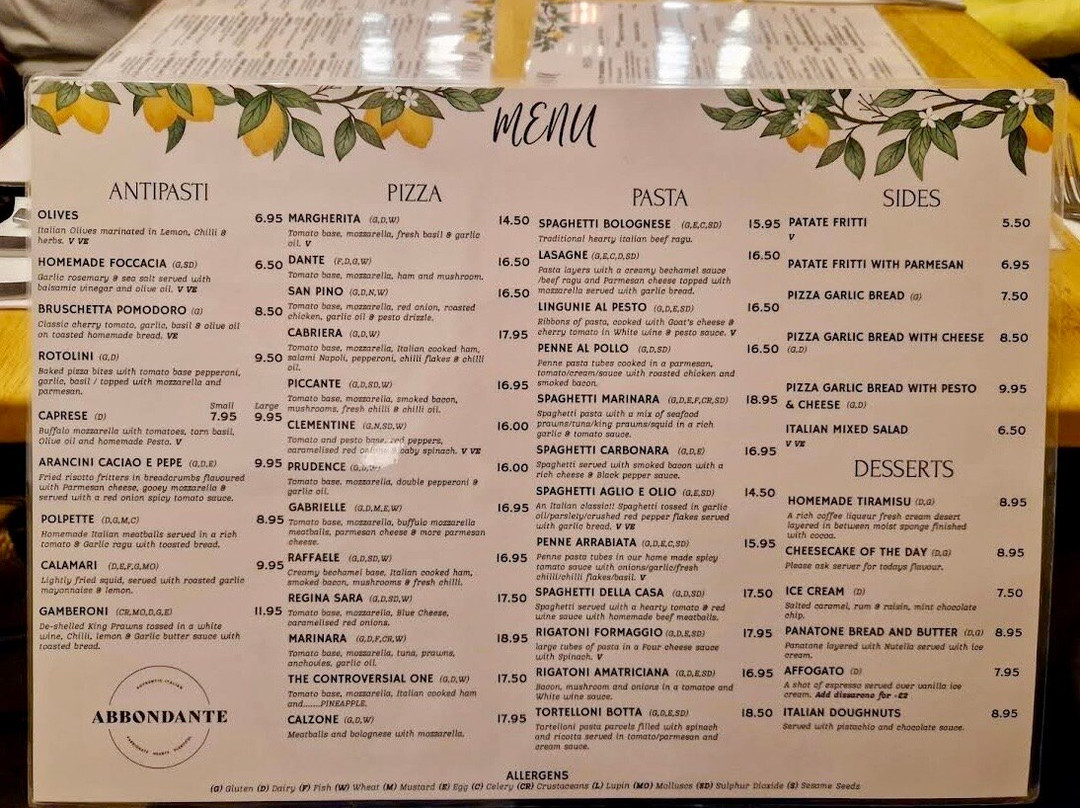Abbondante Italian