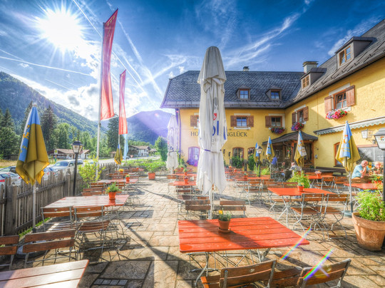 Schneizlreuth酒店住宿-Hotel & Restaurant Alpenglüeck