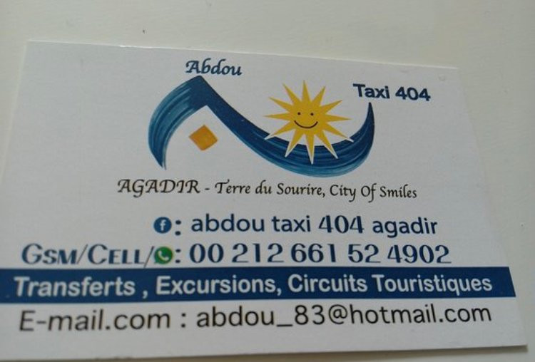 Abdou Taxi 404 Agadir-阿加迪尔必去景点