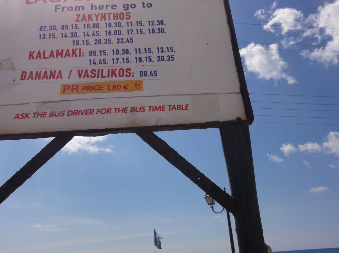 KTEL Zakynthou - Public Bus-扎金索斯镇必去景点