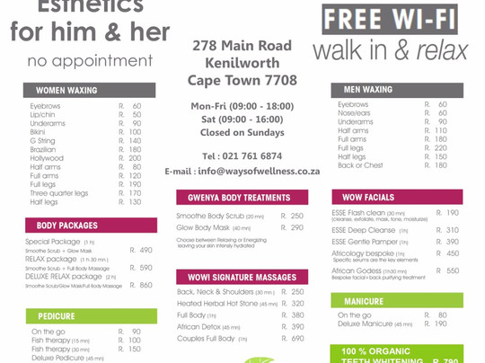 Ways of Wellness-开普敦中心区必去景点