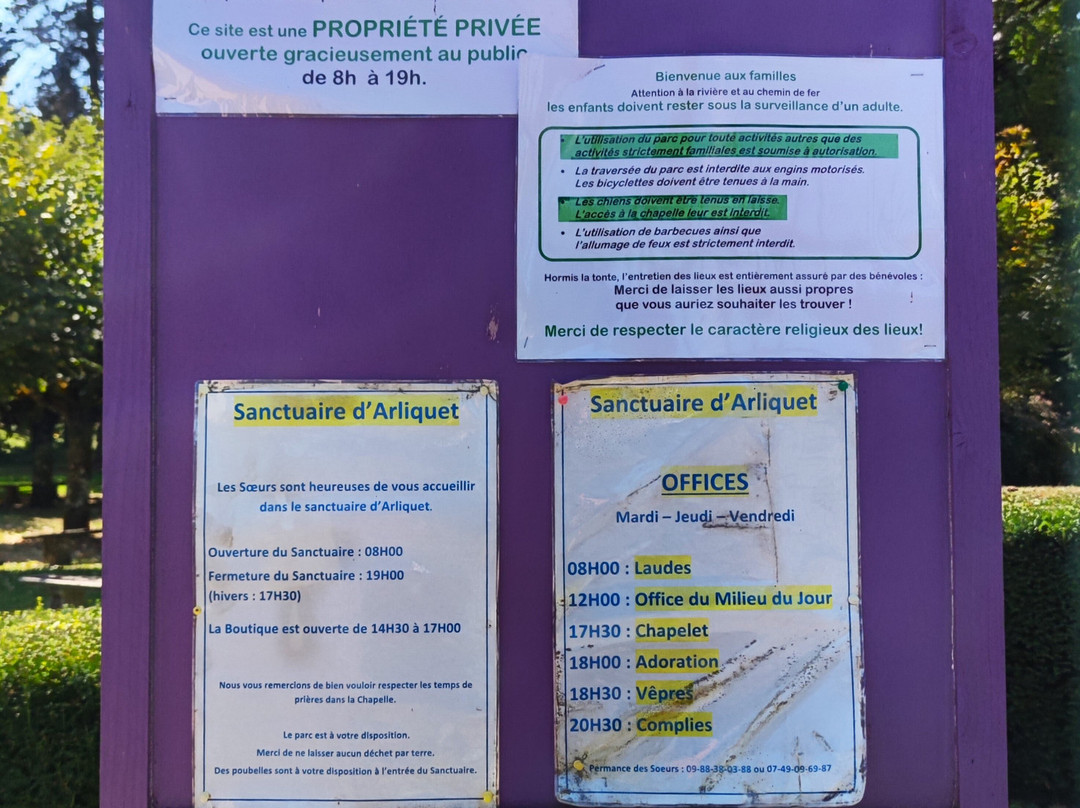 Sanctuaire Notre Dame d'Arliquet