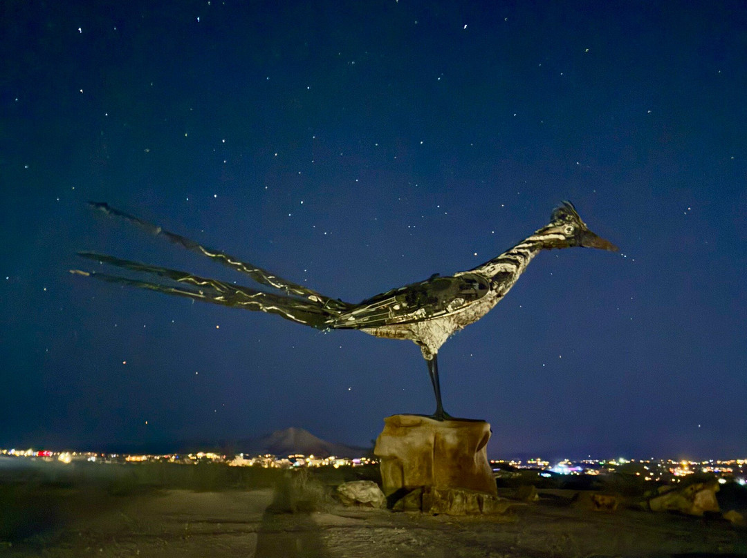 Recycled Roadrunner Sculpture-拉斯克鲁塞斯必去景点