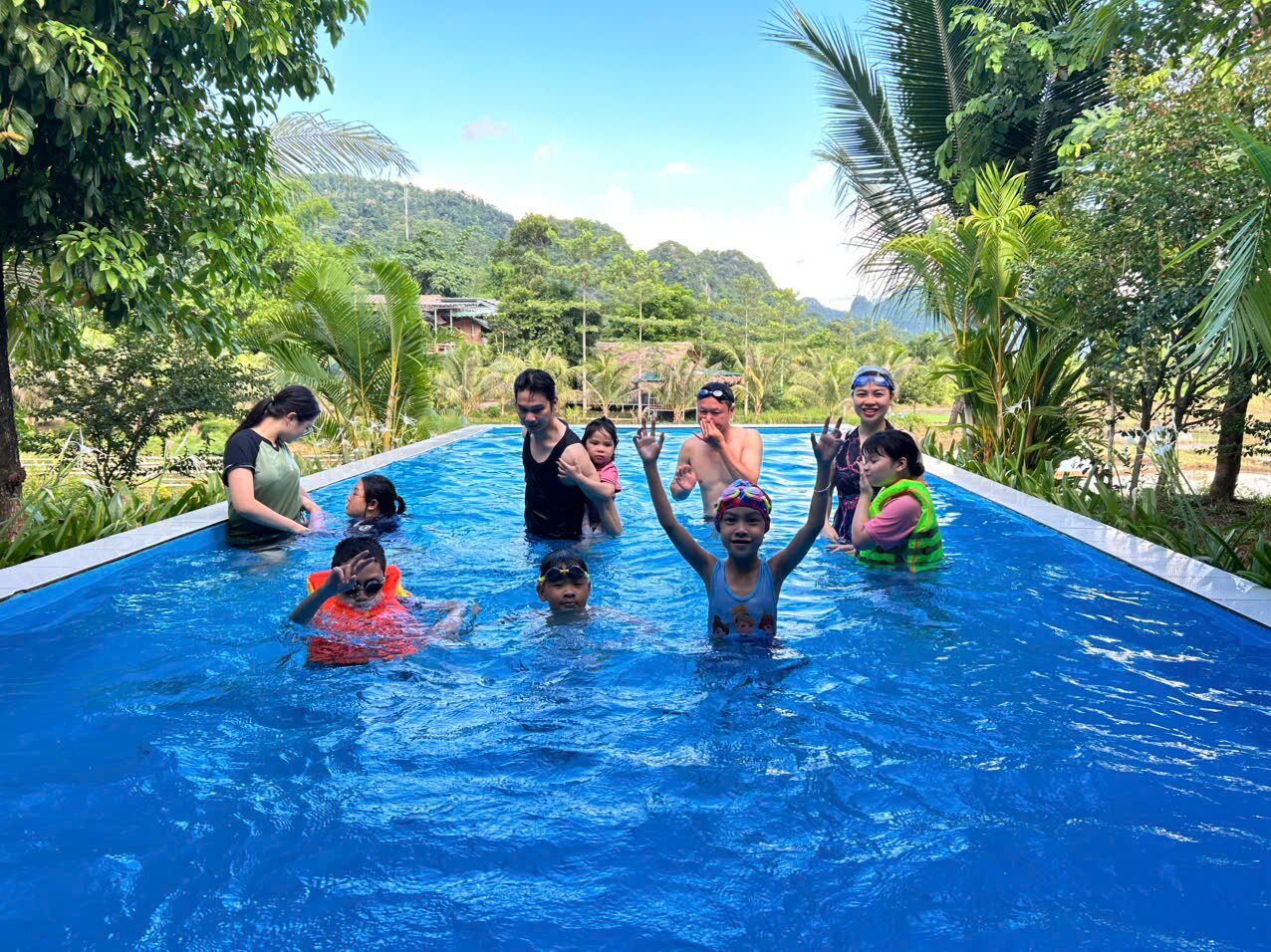 Mai Chau Onsen Retreat-泳池
